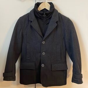 Appaman Boys Pea Coat size 12 dark grey